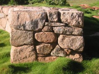 Detail stone wall